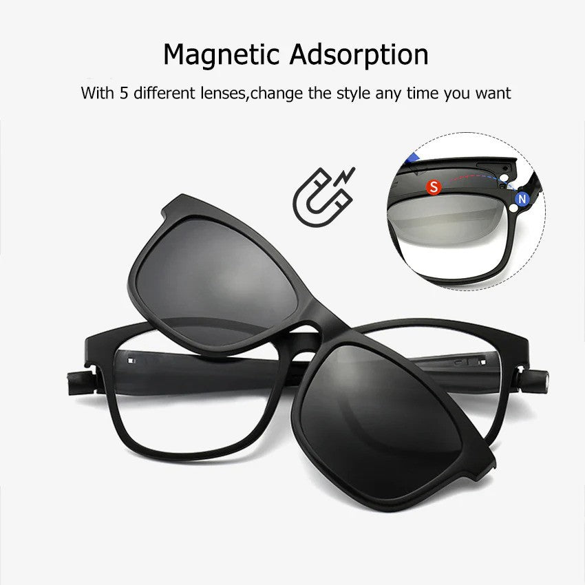 5 in 1 Magnetic Sunglasses