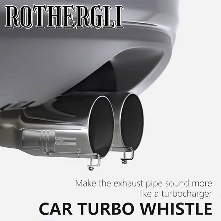 Turbo sound exhaust whistle